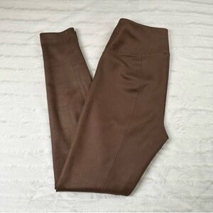 Vegan Suede Textured Leggings Career Office Pants Size 4 Like New